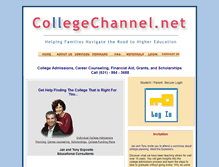 Tablet Screenshot of collegechannel.net